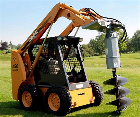 rock auger for skid steer